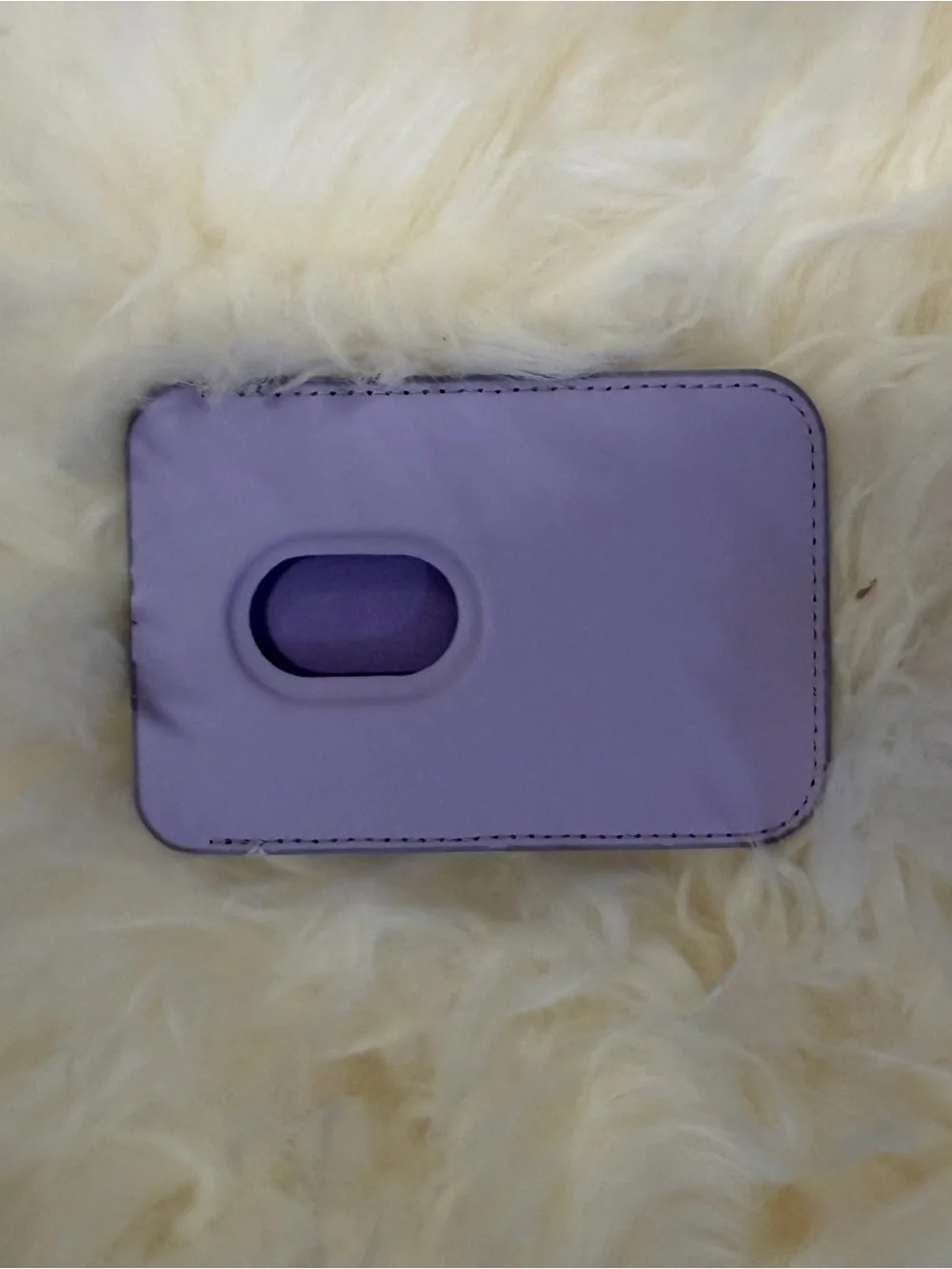 Authentic K-pop Korean Lavender iPhone Rabbit Card Wallet Case